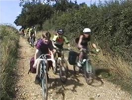 The group on the Peddars Way